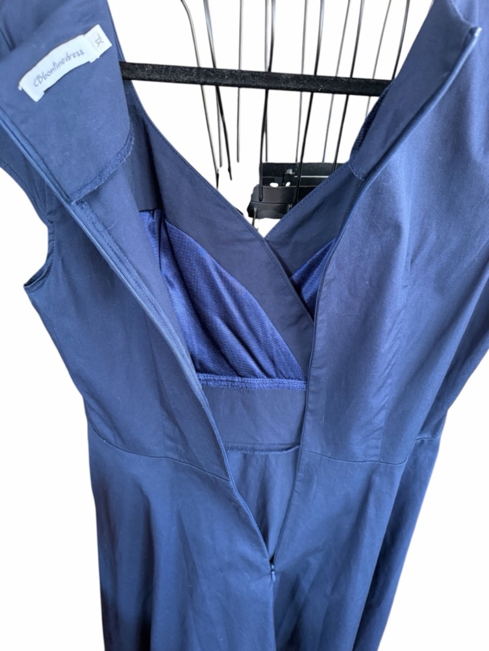 Bbonlinedress 1950s Retro Swing Navy Party Dress Women's Size XL - Picture 8 of 11